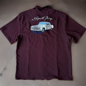 Vintage Da Vinci California Shirt XL Maroon 90s Chicano Low Rider Los Angeles